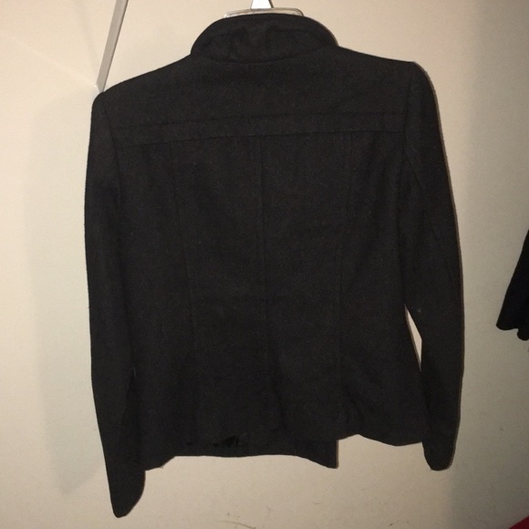 Black button down pea coat - Picture 2 of 2